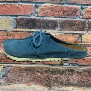 Birki's Sailor Blue Suede Clogs